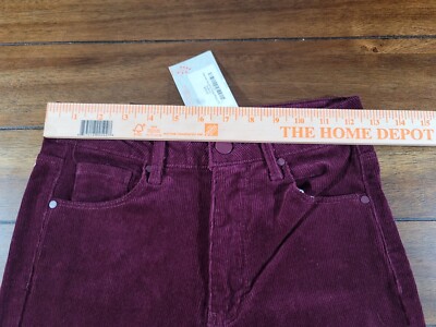 C'est Toi Black Label Maroon Corduroy Flare Pants Womens Size 5 