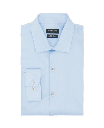 orange fitted dress Light Grey Poplin Shirt – SUITS-R-US main image 0