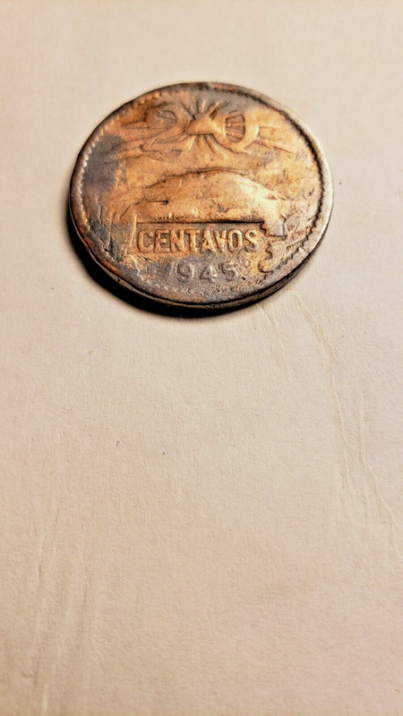 1945 Mexico 20 Centavos Coin