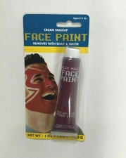 Amscan Red Cream Makeup Face Paint 1 oz NEW NIB