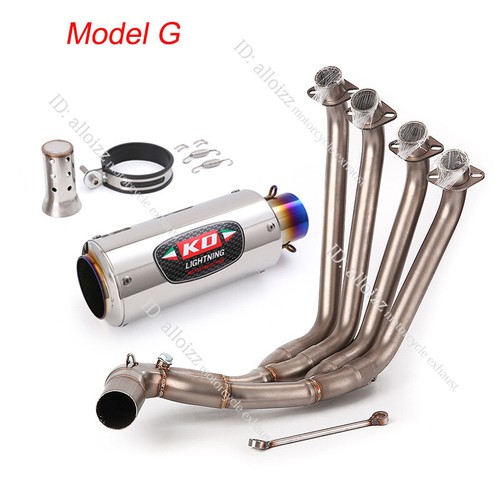 For Honda CBR650F CBR650R 2014-2023 Whole System Exhaust Tips Black Header Pipe - Picture 9 of 12