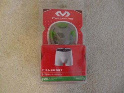 MCDAVID Youth CUP AND SUPPORT 9140 Performance Boxer w/ FlexCup, Age 7-12 Sz L