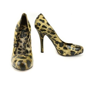 leopard print platform heels
