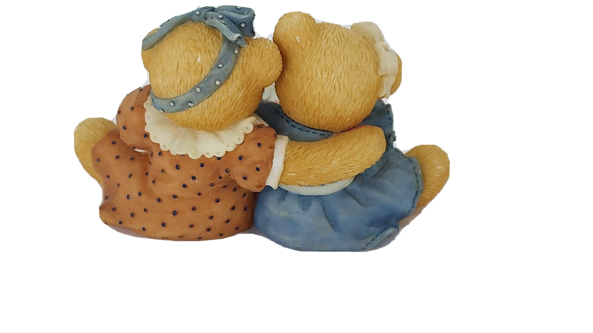 Love Cherished Teddies Roxie & Shelly What a Story Figurine9E5/4