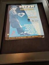 Johnny Mercer Dream Rare Original Radio Promo Poster Ad Framed!