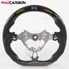 Real Carbon Fiber Led Steering Wheel Black Fit 2017-2026 Toyota 86 Gr86 Gt86
