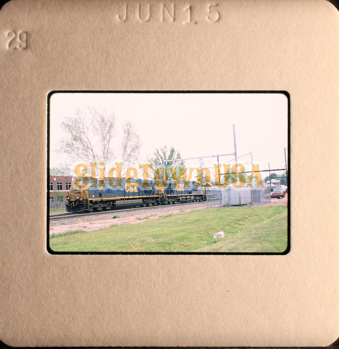 Vtg 2015 Train Slide 5381 CSX Engine X1C077 | eBay