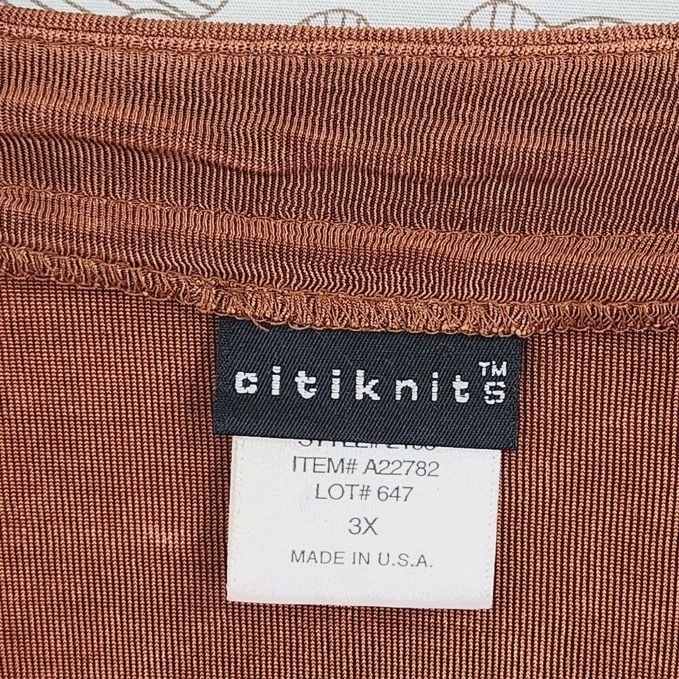 Cárdigan Citiknits Travelers para mujer 3X mezcla de acetato spandex frente abierto PT Foto 3 de 4