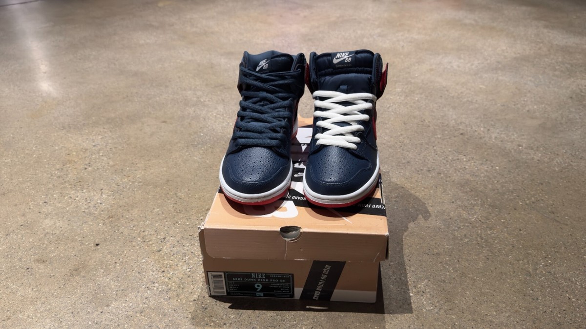 Size 9 - Nike Dunk Pro SB High Squadron Blue 2013 | eBay