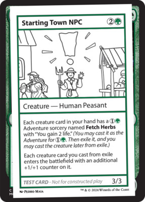 Starting Town NPC [Mystery Booster 2 Playtest Cards] MTG