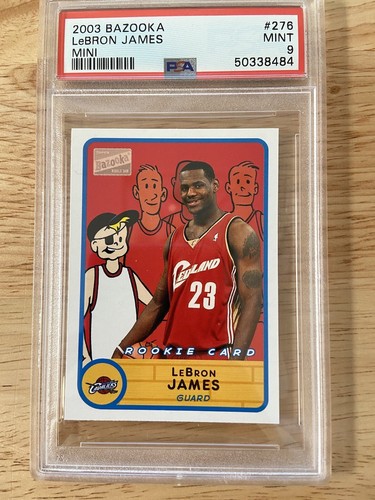 2003-04 Topps Bazooka Mini Lebron James Rookie RC #276 PSA 9 MINT | eBay
