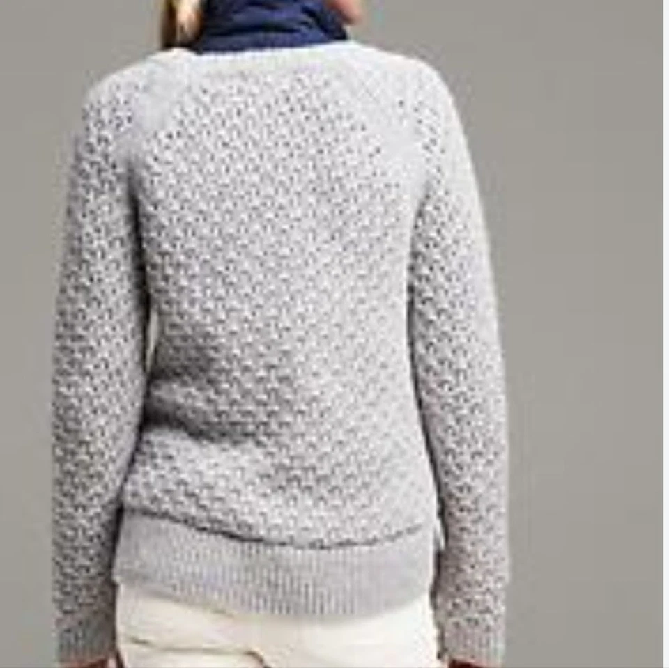 Banana Republic Italian Yarn Merino Wool Alpaca Blend Chunky Knit Sweater Size S