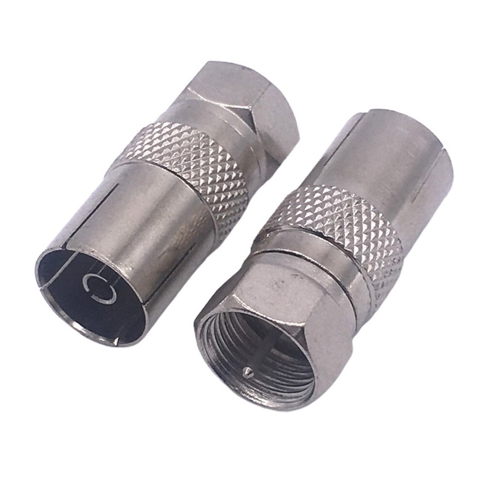 Kit 21 Adattatori Antenna TV - Connettori F Maschio/Femmina, Per Cavi Coassiali Satellitari