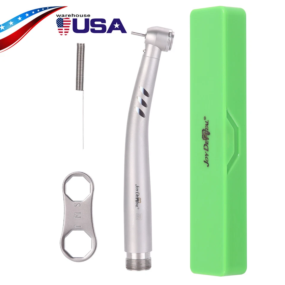 Generador eléctrico LED de fibra óptica dental pieza de mano de alta velocidad turbina 2 orificios/4 orificios Foto 3 de 4