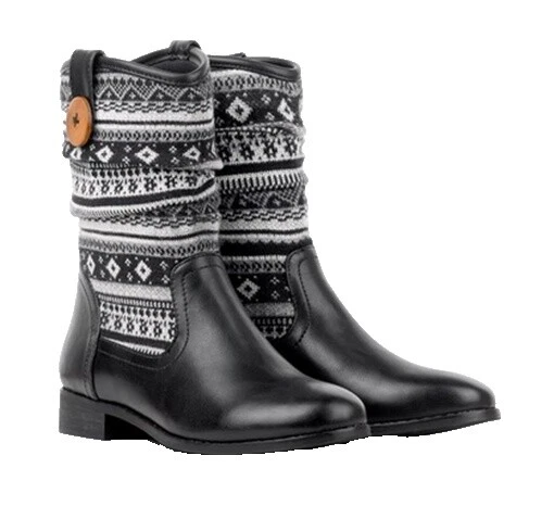 Botas casuais femininas Fair Isle