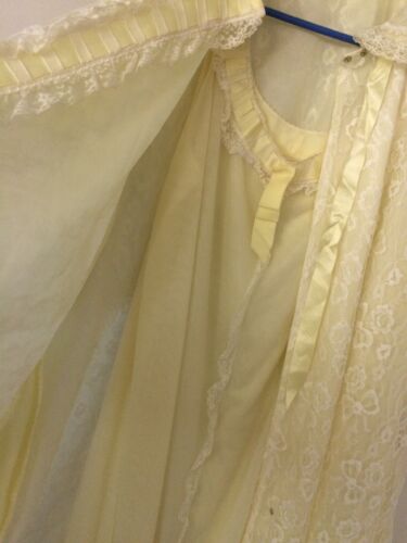 Vtg Harzfeld's Kansas City Robe & Gown Set Sz S - Picture 2 of 6