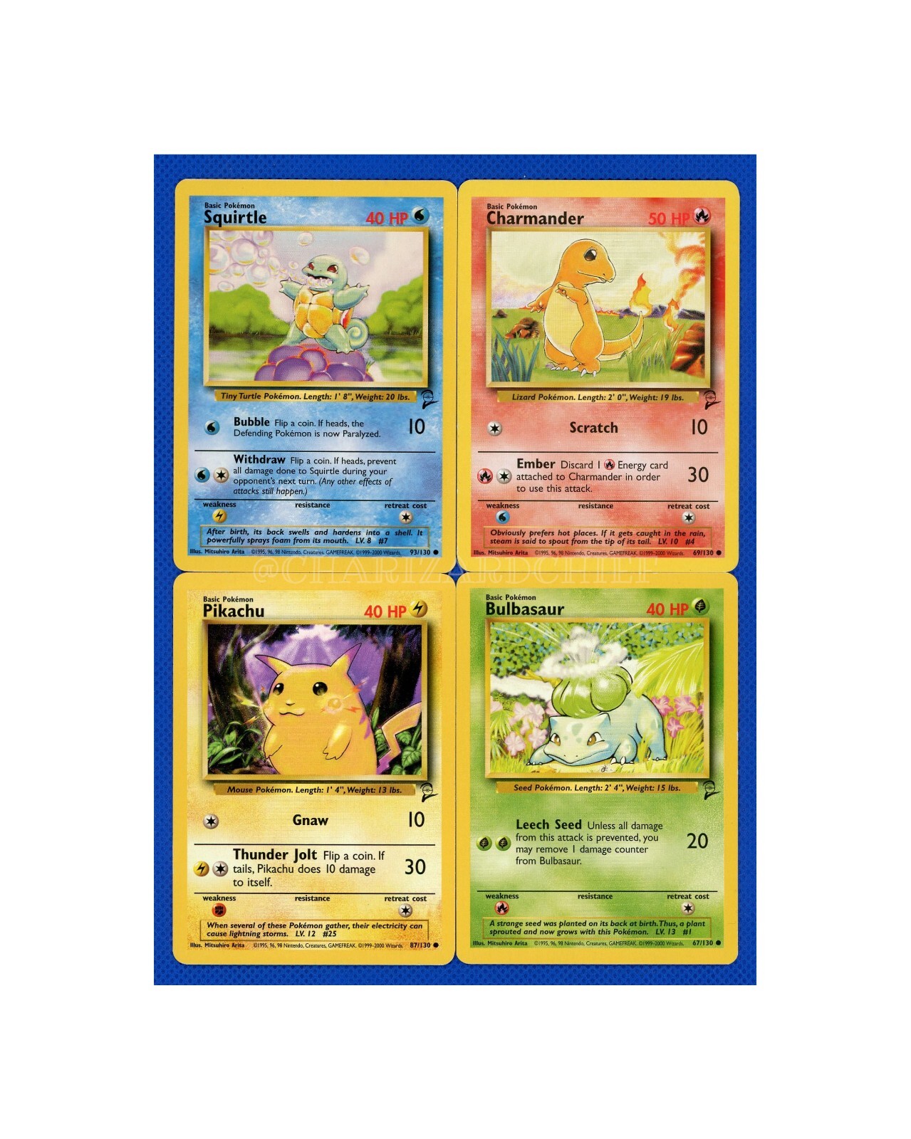 ORIGINAL 151 BASE SET 2 COLLECTION STARTER POKEMON CARDS 19992000