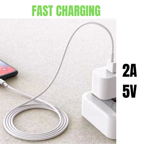 5 Pack Heavy Duty USB Charger Cable 6ft For iPhone 14 13 12 11 Pro XR 8 Cord - Picture 4 of 6