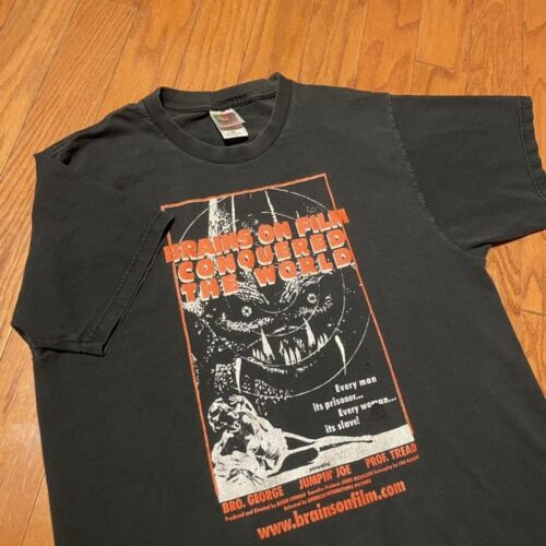 VTG 1990s Evil Dead Horror Movie Promo T-Shirt M [Rotten Cotton]  (USED/DAMAGED)