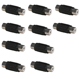 10pcs USB 2.0 A FEMALE TO FEMALE F-F Coupler ADAPTER CONNECTOR BLACK