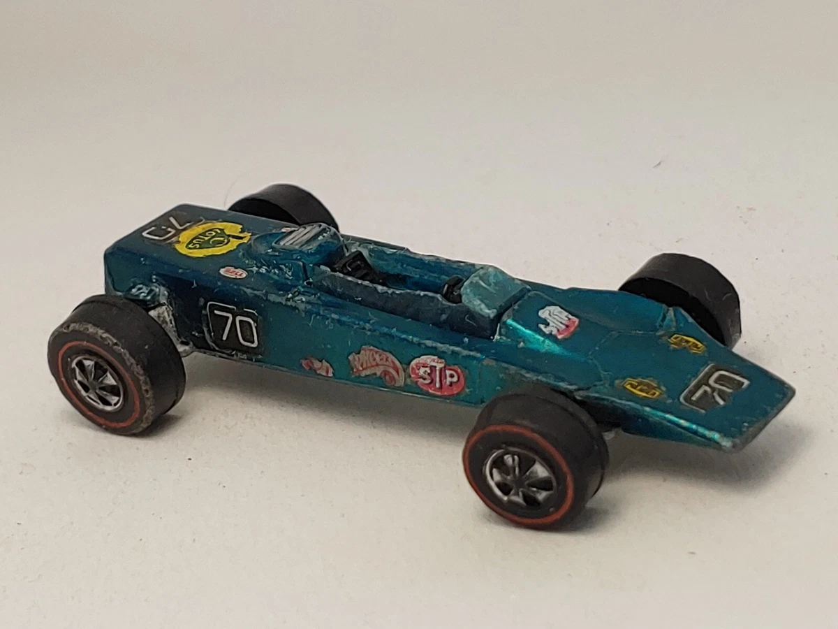 Hot Wheels REDLINE LOTUS TURBINE HK 1969 In Aqua