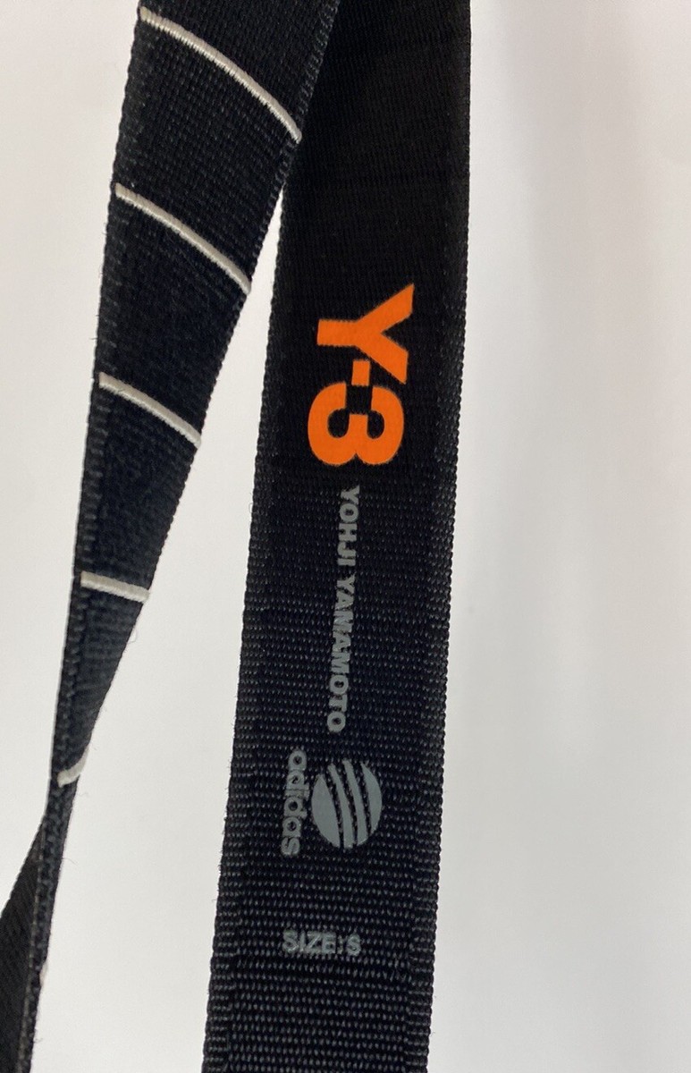 Yohji Yamamoto Y-3 Belt Adidas LOGO BELT Size Small Black Yohji Yamamoto Y-3 Belt Adidas LOGO BELT Size Small Black