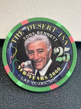 $25 DESERT INN TONET BENNETT CASINO CHIP LAS VEGAS NEVADA GAMBLING TOKEN