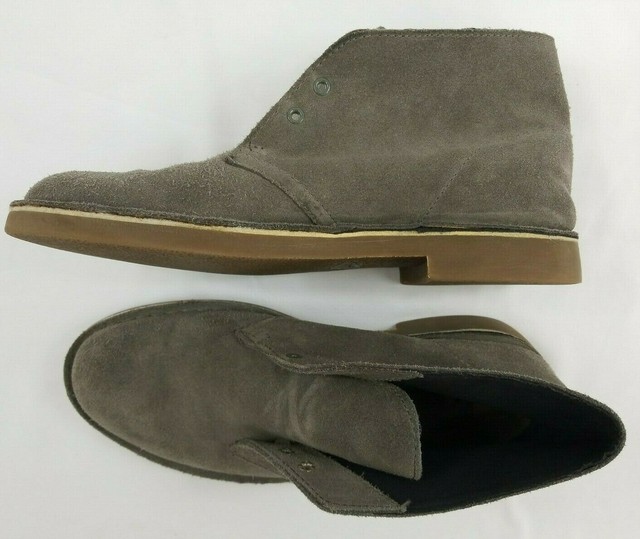 clarks bushacre 2 grey suede