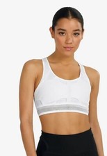 Nike Swoosh Ultrabreathe Sports Bra Non Padded Women's SMALL CJ0149 100 65