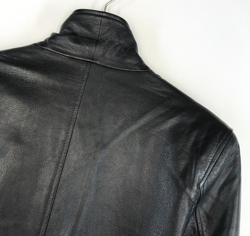 VTG Men's Gianni Versace Versus Leather Black Jacket Coat Blazer Italy 34/48 - Picture 12 of 21