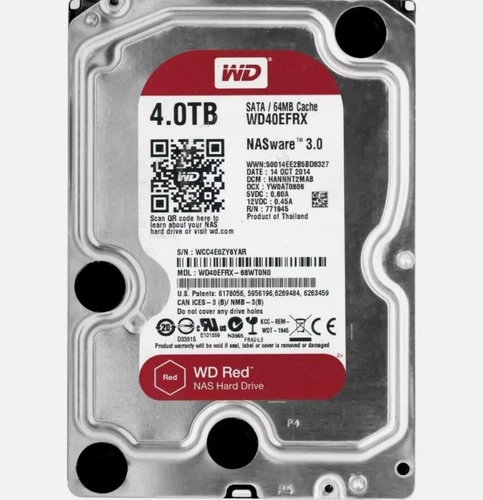 Western Digital Red 4TB WD40EFRX 5400RPM 3.5 inch Internal NASware HDD Hard Disk