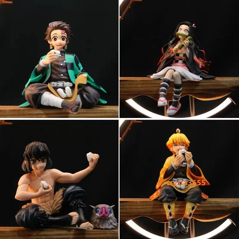 Demon Slayer Nezuko Zenitsu Tanjirou LED Light PVC Figure Statue Night Light New - Bild 3 von 4