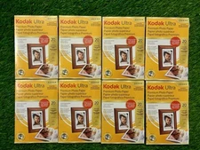 Lot Of 8 Kodak Ultra Premium 4x6 160 Sheets Total Studio Gloss Photo Paper NEW