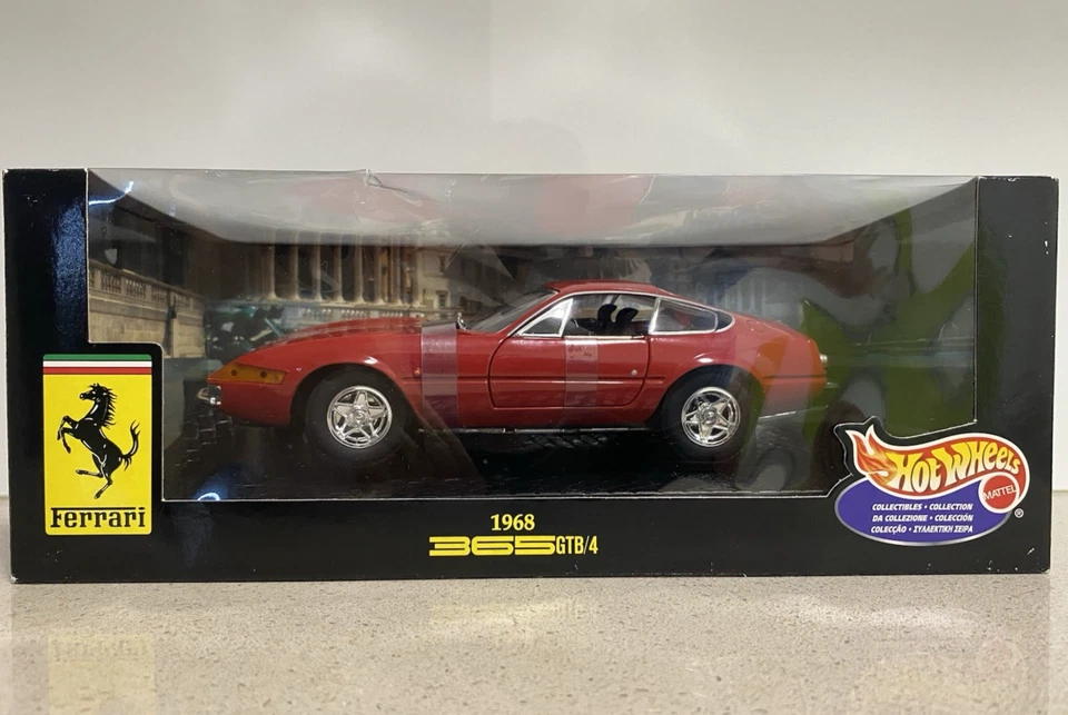1:18 1968 Ferrari 365 GTB/4 Daytona Hot Wheels Diecast Supercar - NEW Sealed - Image 2 of 4