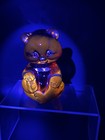 Fenton GSE Ruby Sitting Bear HP Gold Bow Tie and Cuffs 2008 5151 HPRU GLOW!! — photo 3