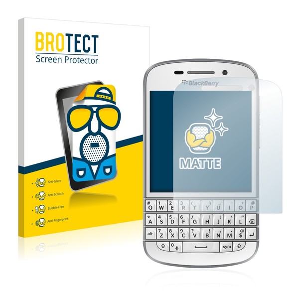 2X Schutzfolie Matt FüR Blackberry Q10 Displayschutz Antireflektierend-image