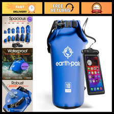Waterproof Dry Bag Backpack - Roll Top Kayak Gear Sack with Phone Case, 20L