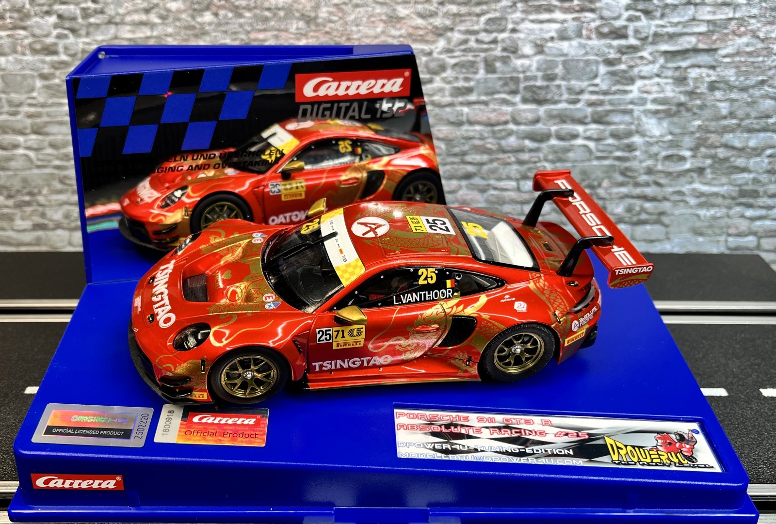 Carrera Numérique 132 Tuning Version Porsche 911 GT3 R Plus Vitesse+Poignée