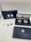 2024-S REVERSE PROOF MORGAN AND PEACE SILVER DOLLAR 2 PIECE SET OGP COA
