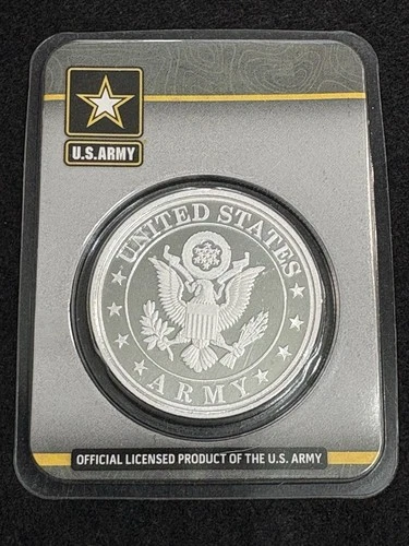 APMEX U.S. Army Official Licensed 1 oz 0.999 Fine Silver Bullion Round