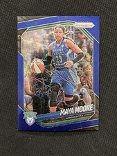 MAYA MOORE 2025 Panini Prizm WNBA BLUE VELOCITY Holo Minnesota Lynx #135