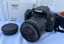Canon EOS Rebel T5i 18.0MP DSLR Camera W/ 18-55mm Lens - TESTED