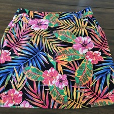 RAFAELLA CONFORT STRETCH SKORT SIZE XS FLORAL