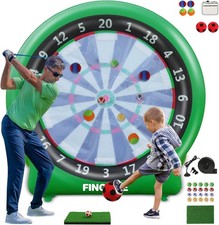 Green Giant Inflatable Soccer Dart Board w/ Pump Indoor Outdoor Kick Game