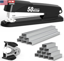 Metal Stapler Heavy Duty 50 Sheet Capacity with 1750 Staples and Staple Remover,