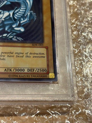 PSA 8 2002 Blue-Eyes White Dragon SDK-001 1st ED Ultra Rare YuGiOh English NM - Picture 6 of 10