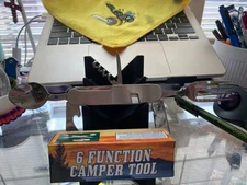 Rite Edge 6 Function Camping Multitool 4.25" Stainless Steel with Spoon and Fork