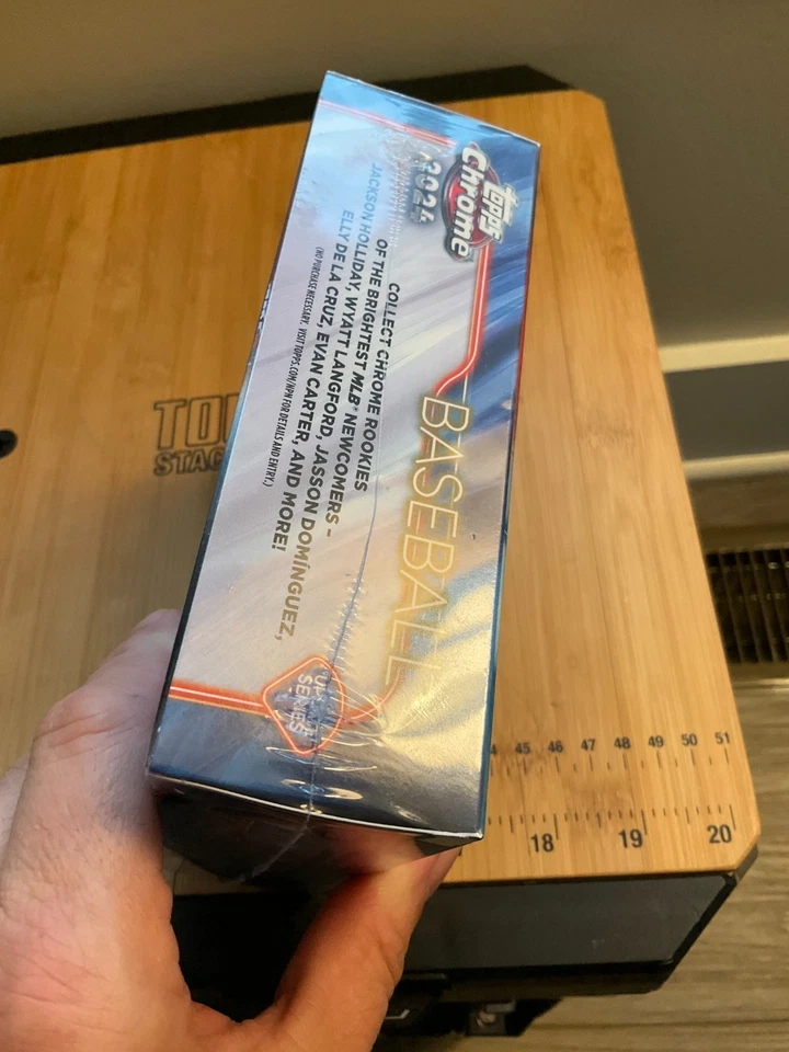 2024 Topps Chrome Update Baseball Factory-Sealed Mega Box Skenes Chourio Elly RC - Image 2 of 4