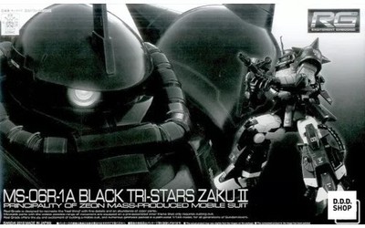 1/144 RG MS-06R-01A Black Tri-Star Zaku II MSV Mobile Suit Gundam