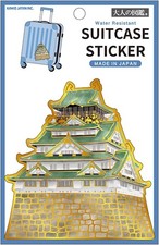 Japanese Ukiyo-e Suitcase Luggage Laptop Decor Sticker - Osaka Castle